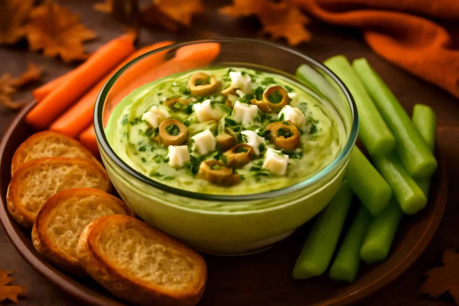 découvrez une recette d'apéro innovante avec cette crème d'avocat, feta et olives, sans cuisson, parfaite pour surprendre et ravir tous vos convives facilement.